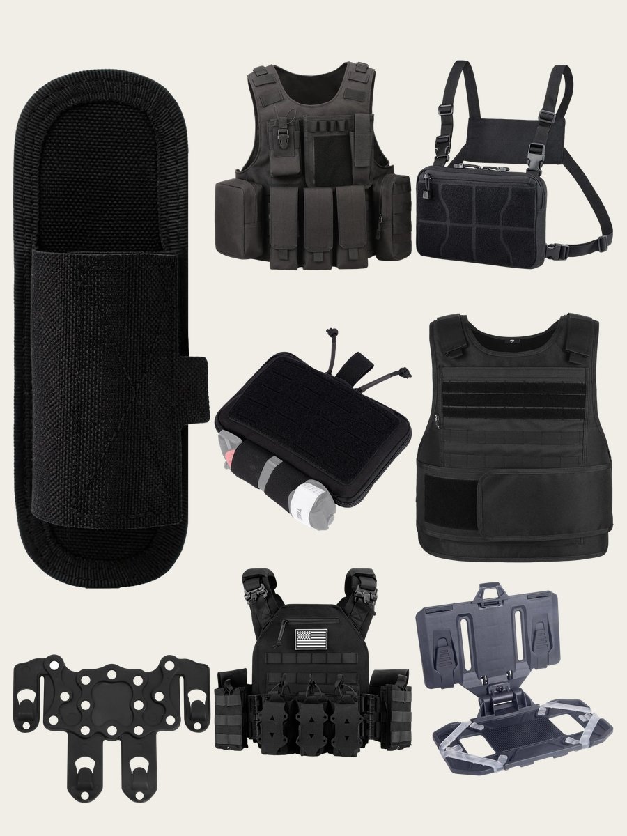 Rock the Black Tactical Molle Vest with Style