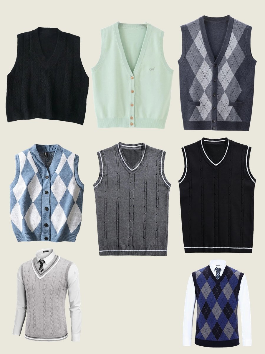Vintage Sweater Vest Vibes: Knit Magic Awaits!