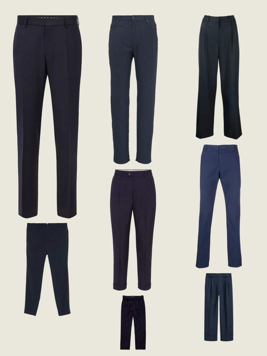 Pantalones de Vestir: Master Navy Tailored Pants