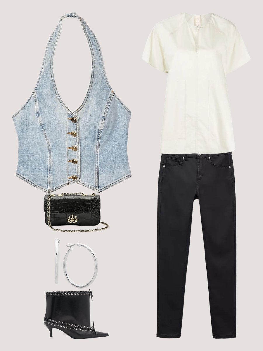 Chic and Stylish Outfits with a Denim Vest