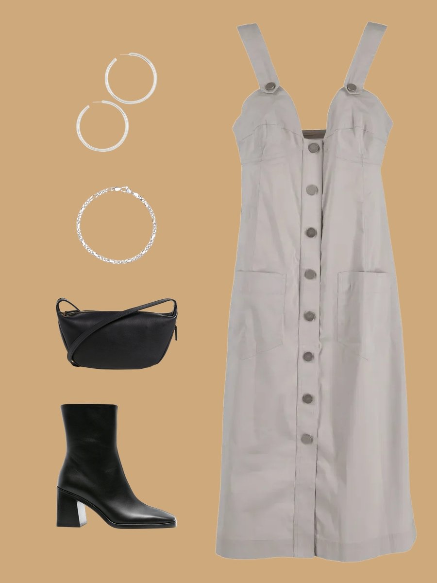 What Color Shoes to Wear with Grey Dress?