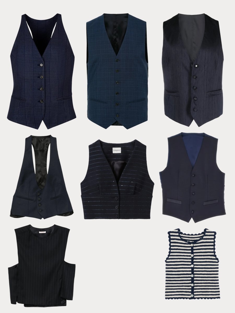 Pinstripe Vest Womens: Navy Style Essential Unlocked