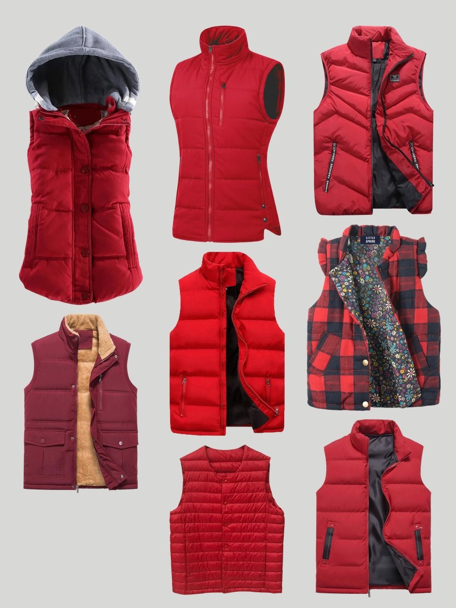 Pop with a Puffer: Embrace the Red Quilted Vest