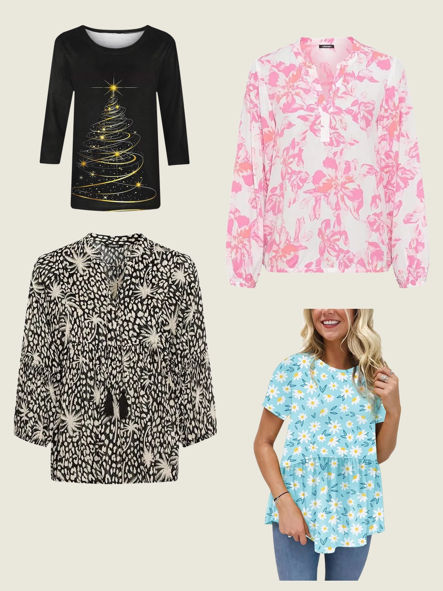 Plus Size Tunic Blouses: A Floral Affair