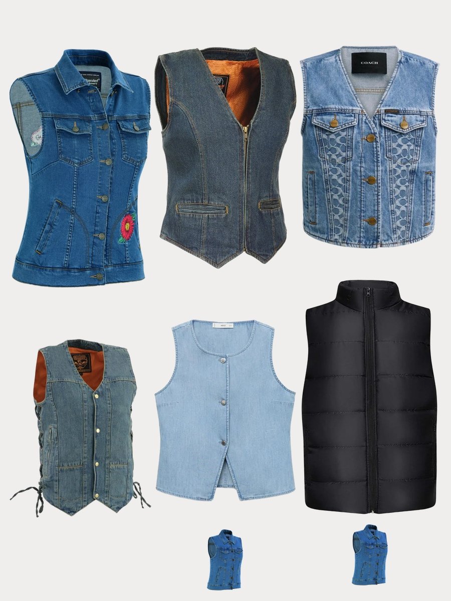 Denim Puffer Vests: A Chic Wardrobe Staple!