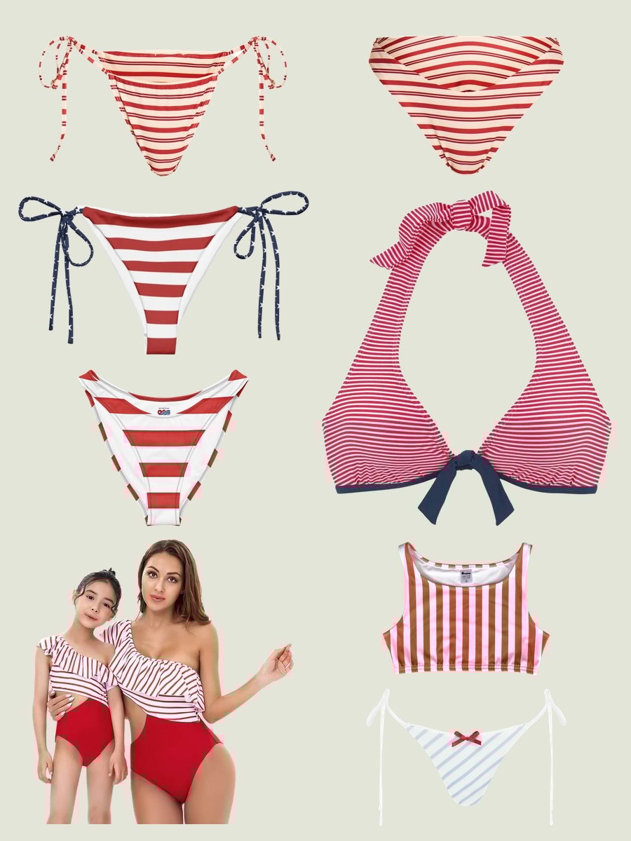 Lady Gaga Bikini Glam: Stripes that Stun!