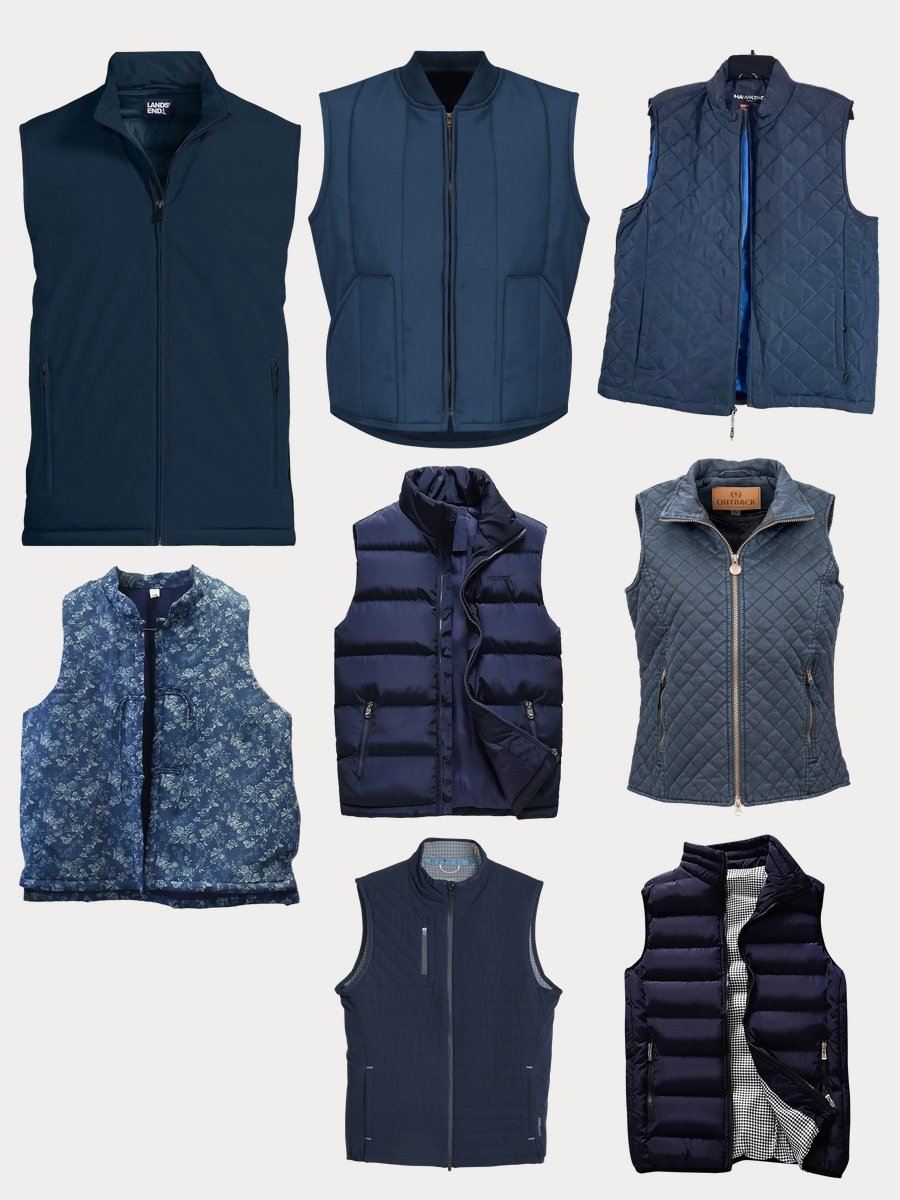 Jason Vest: Elevate Your Style with a Navy Quilted Must-Have