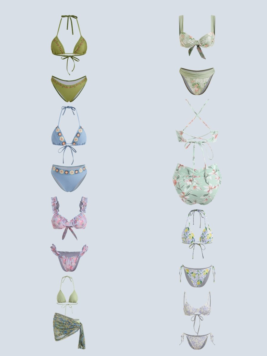 Brooke Monk Bikini Style: Dive into Floral Fun