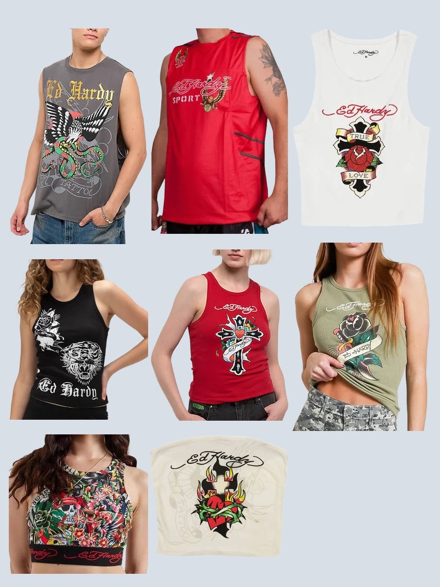 Effortlessly Iconic: Ed Hardy Tank Top Style Guide
