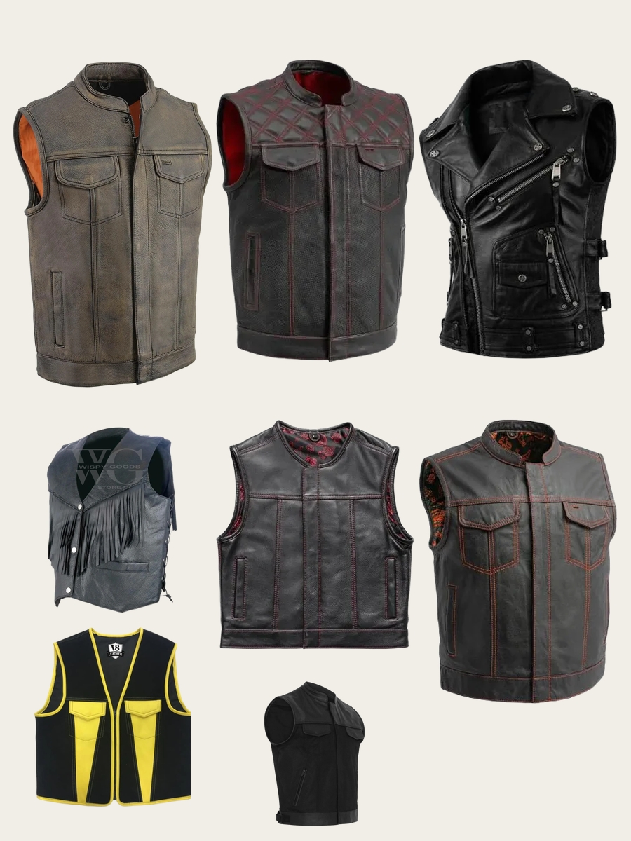 Rock the Leather Motorcycle Vest Fashionably!