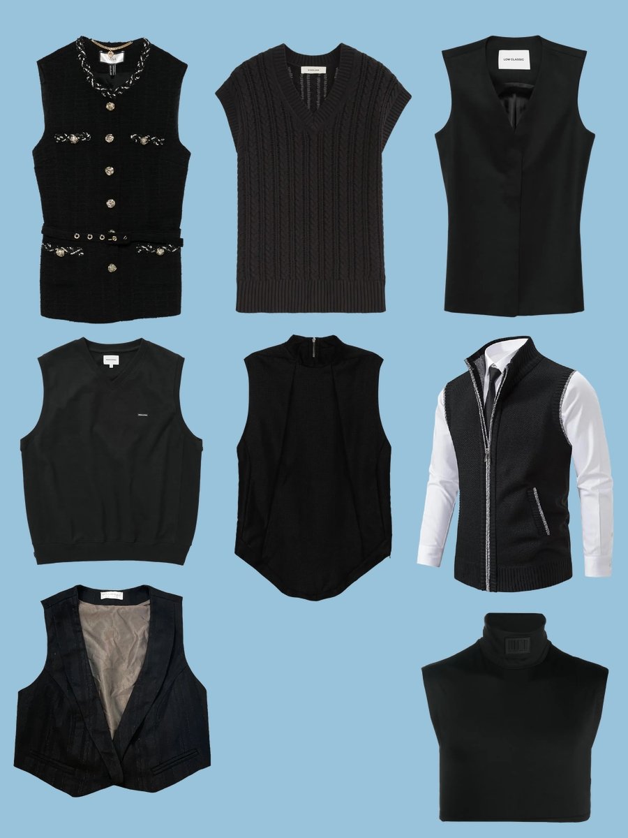 Unearth Chic: The Black Asymmetrical Vest