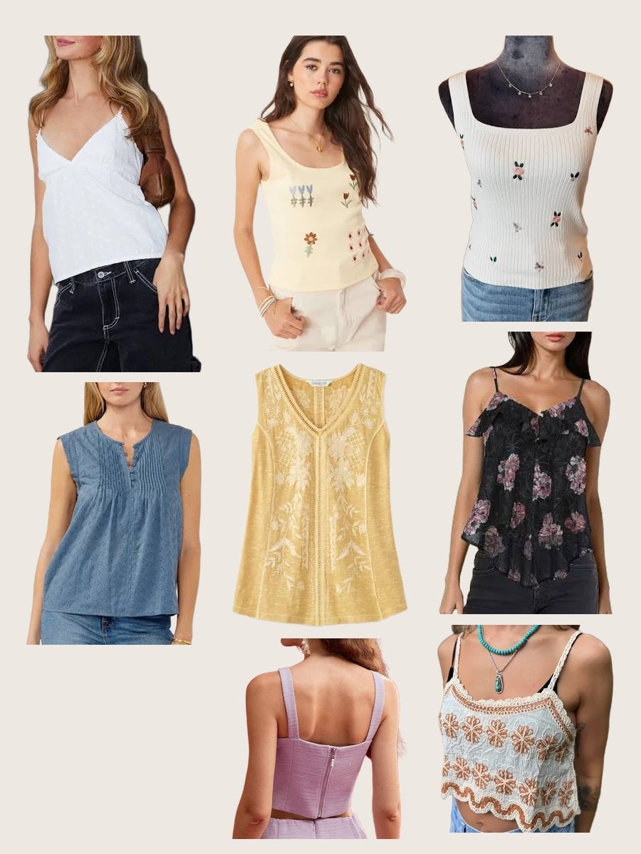 Embroidered Tank Top: Your Style Upgrade Essential!