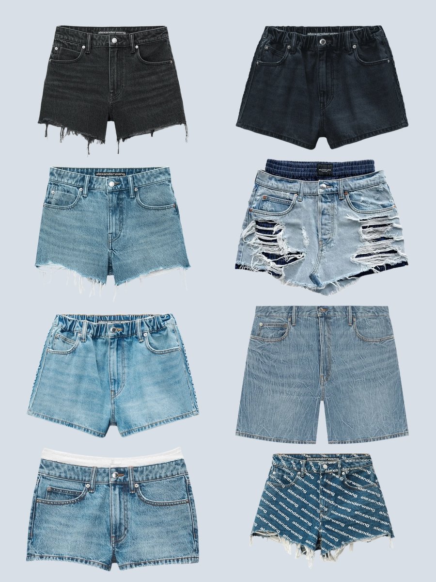 Steal the Scene in Alexander Wang Denim Shorts!