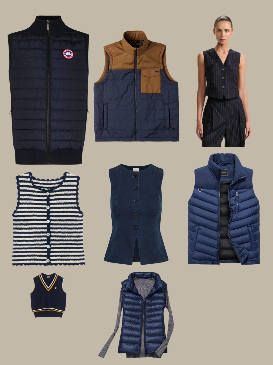Figs Vests: Dive into Navy Blue Elegance