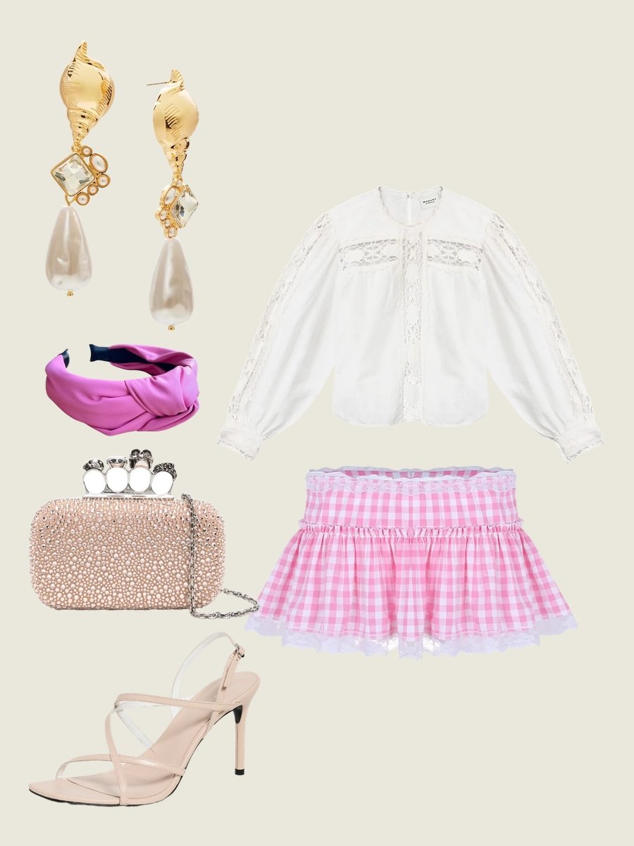 Valentine's Day Chic: Women's Light Pink Skirt
