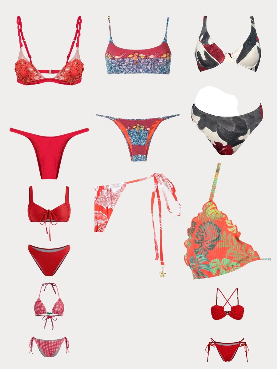 Gina Carano Bikini Vibes: Red Florals That Wow