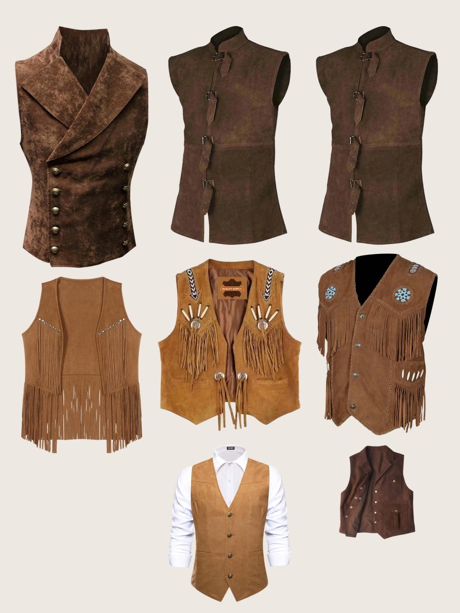 Cowboy Vests for Men: Suede Style That Pops!