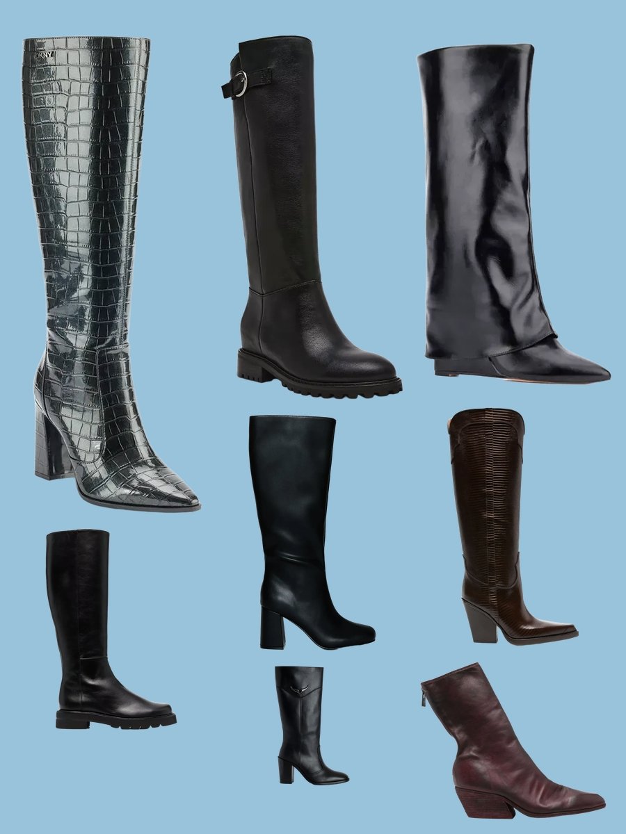 Holographic Knee High Space Boots: Your Cosmic Muse
