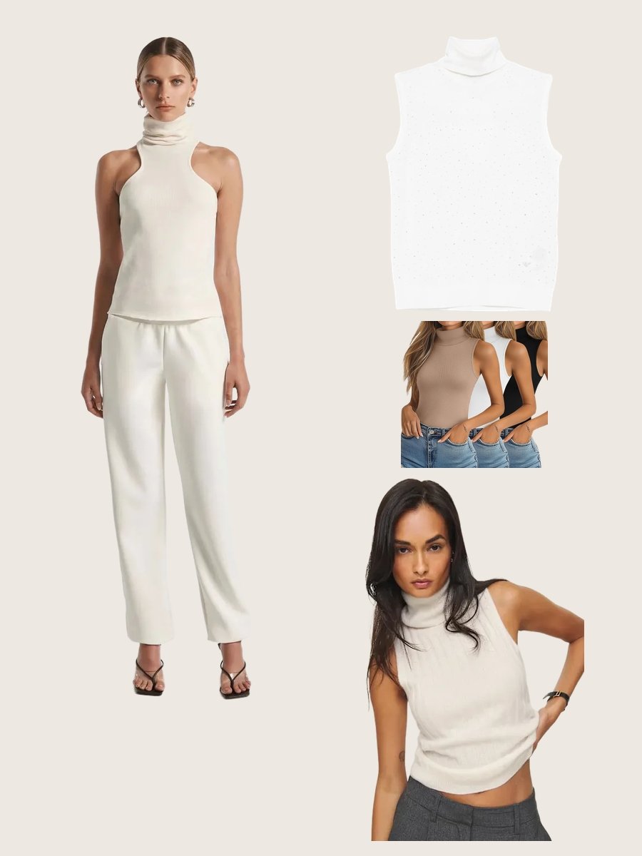 Rocking the Crop Turtleneck Tank Top DTI