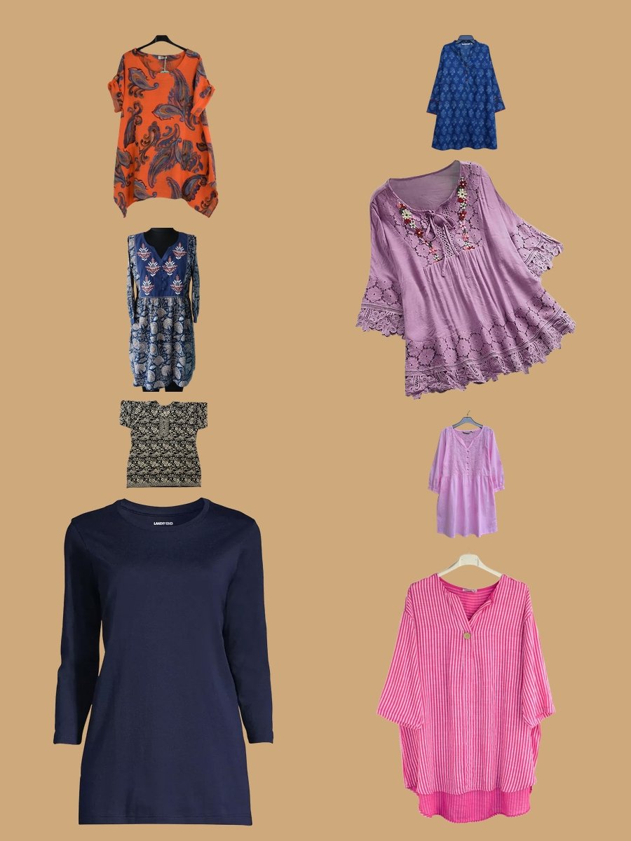 Ladies Cotton Tunics: Floral Fantasy Awaits