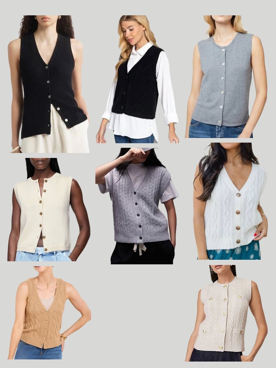 Button Up Sweater Vest: Flick On Your Fashion Charm
