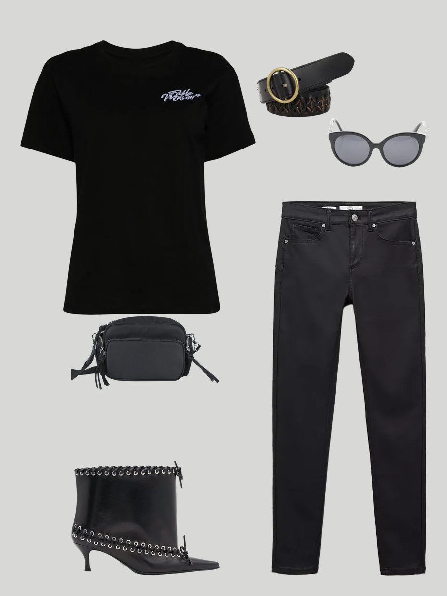 Rock the Mechanic Outfit: Chic Black Ensemble