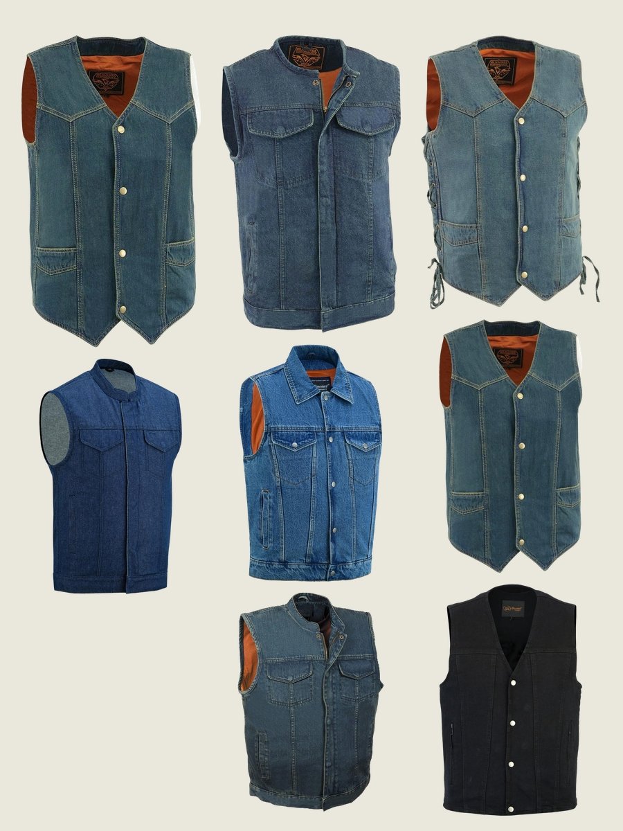 Denim Biker Vest: Elevate Your Look Instantly!