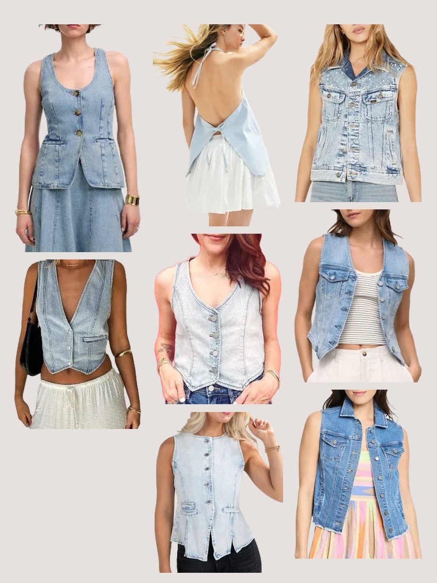 Dazzle in Denim: The Ultimate Denim Vest Set