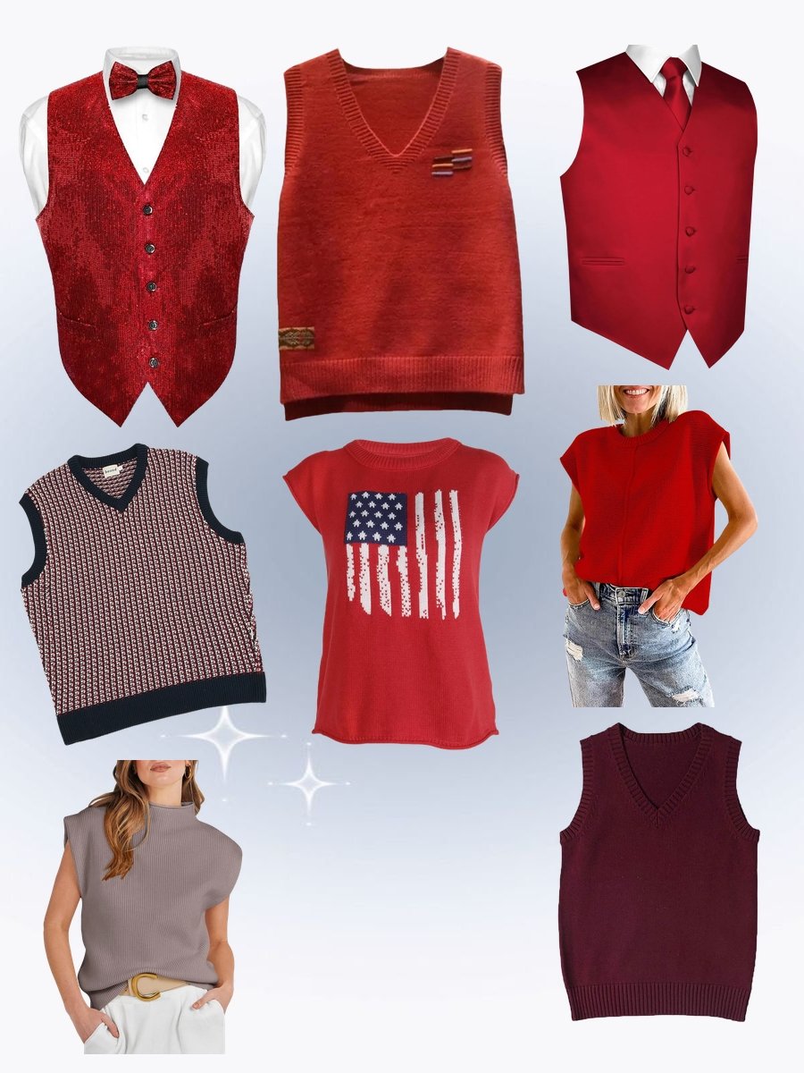 Christmas Vest Magic: Rock That Festive Red Knit!