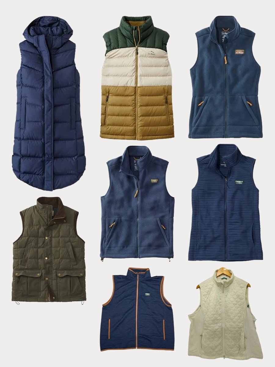 Unveil Style with the Navy LL Bean Vest!