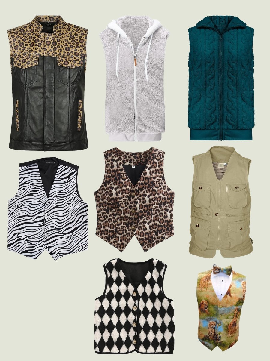 Unleash Your Wild Side with an Animal Print Vest!