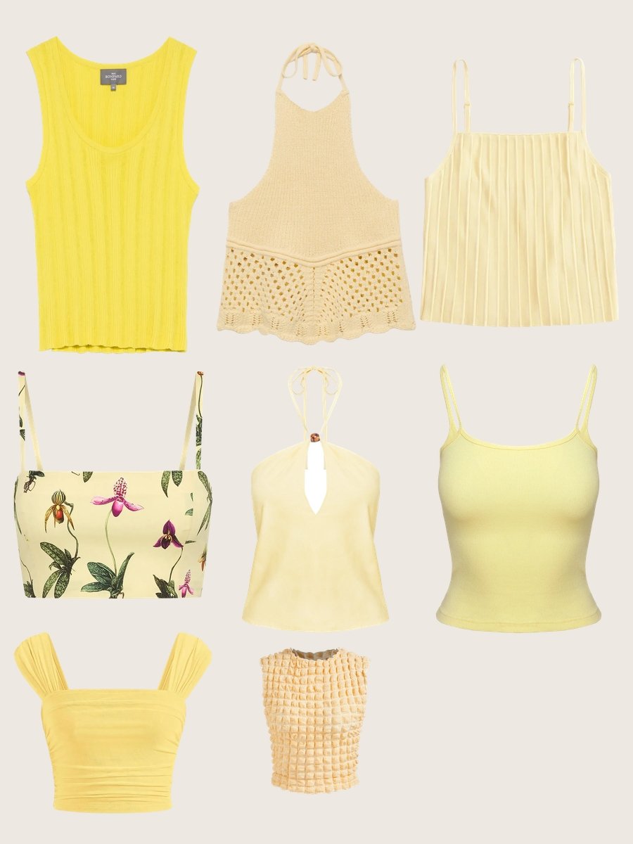 Bright Cropped Tank Tops: Shine Brighter Than the Sun!