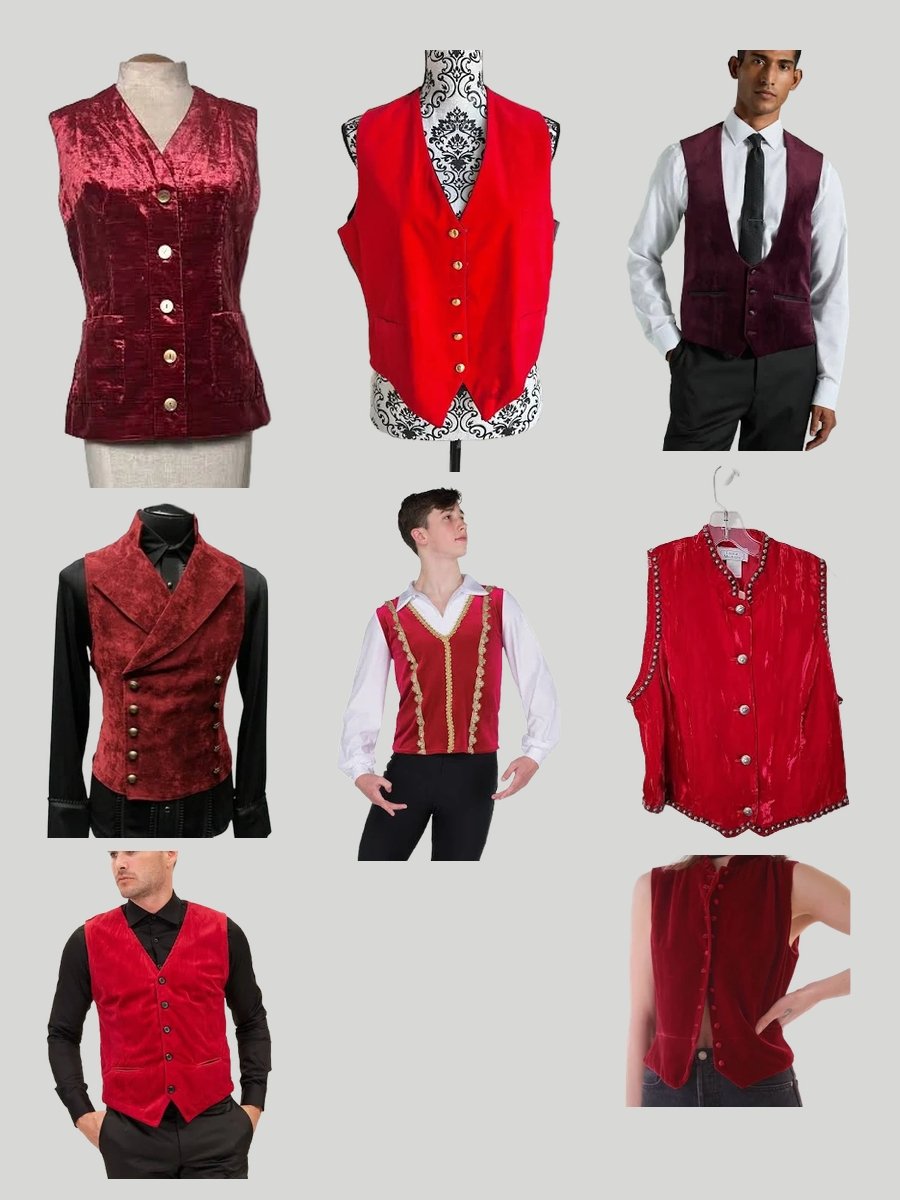 Rock the Red Velvet Vest: A Bold Fashion Move!