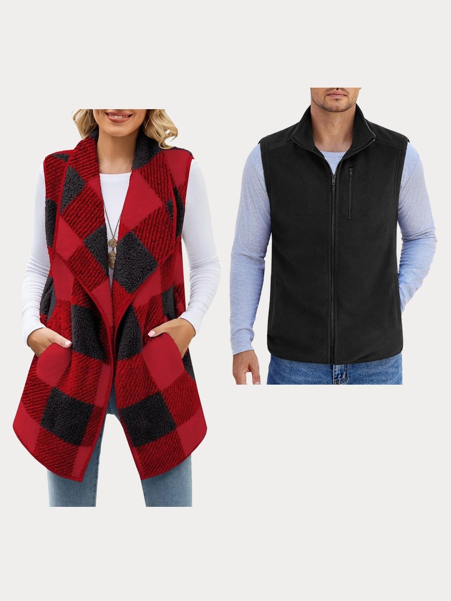 Black Fleece Vest: Your Stylish Comfy Companion