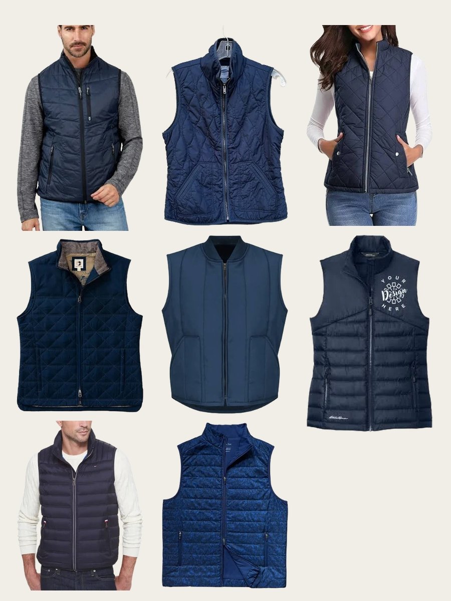 Blue Vest Mens: Style Up with Navy Quilted Chic