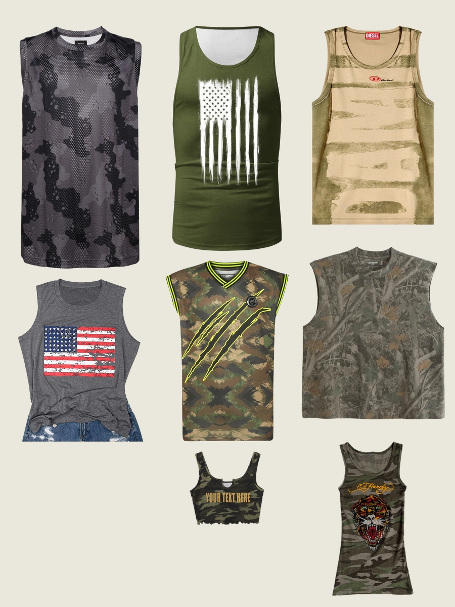 Camouflage Tank Top: A Bold Fashion Move