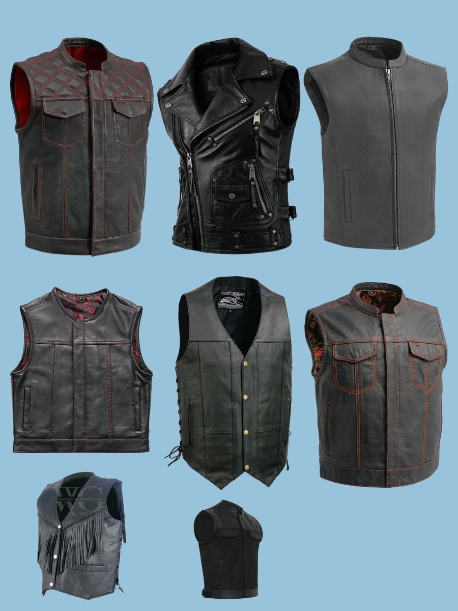 Unlock Style: The Mens Leather Motorcycle Vest