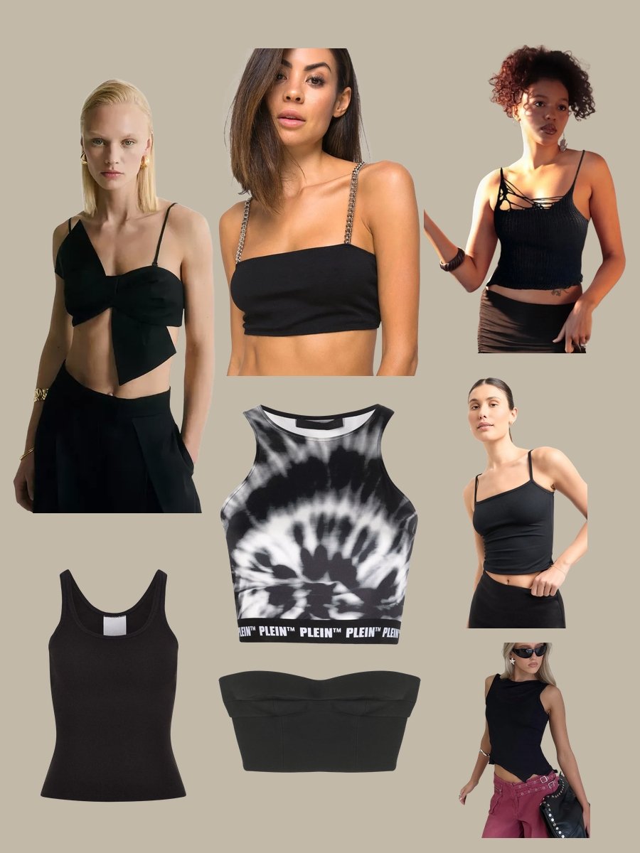 Rock Your Look: Black Crop Tank Top Edition