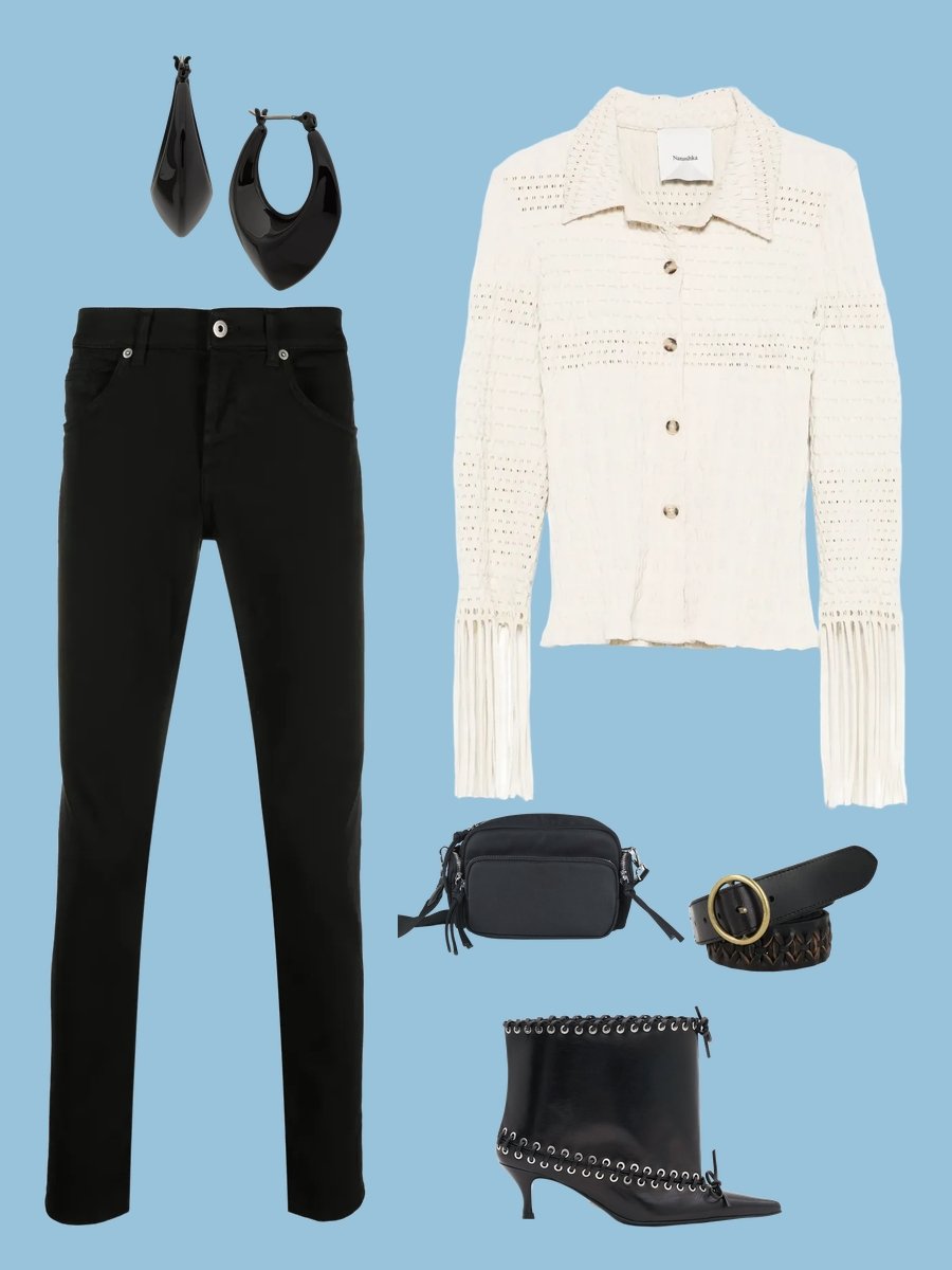 Police with Vest: Street Chic Ensemble Unveiled!