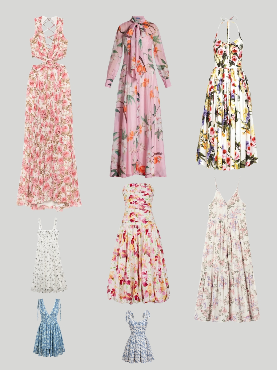 Greek Fashion Blossoms: Flowy Florals & Pastel Perfection