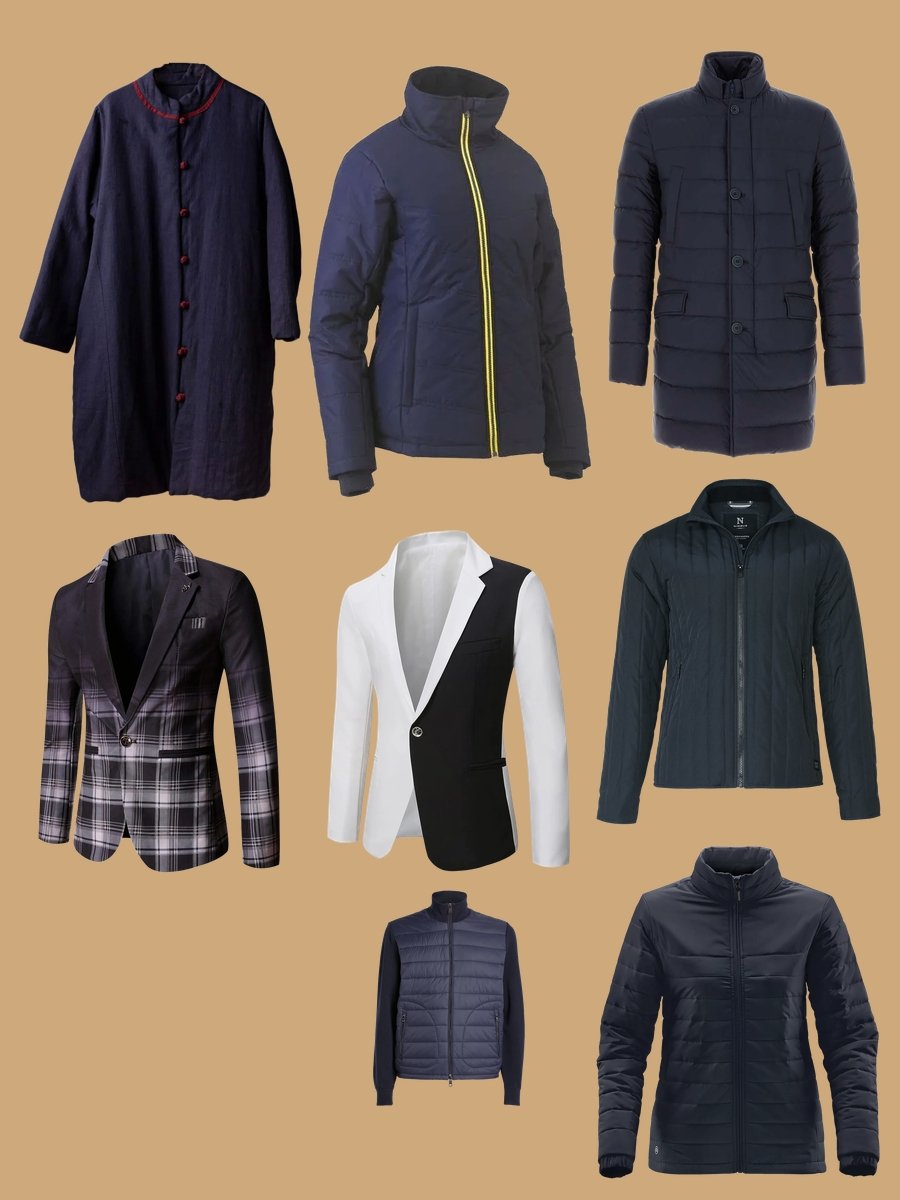 Men Down Jacket: The Navy Quilted Wonder