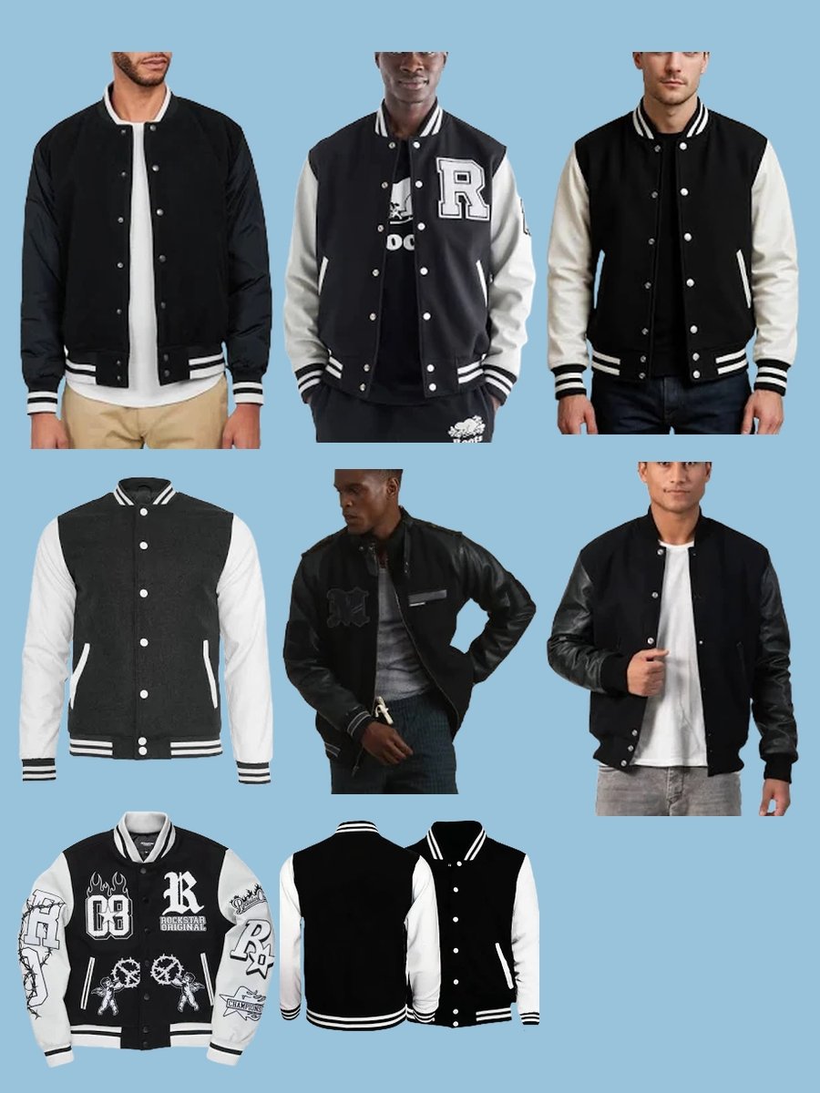 Rock the Black and White Varsity Jacket Trend