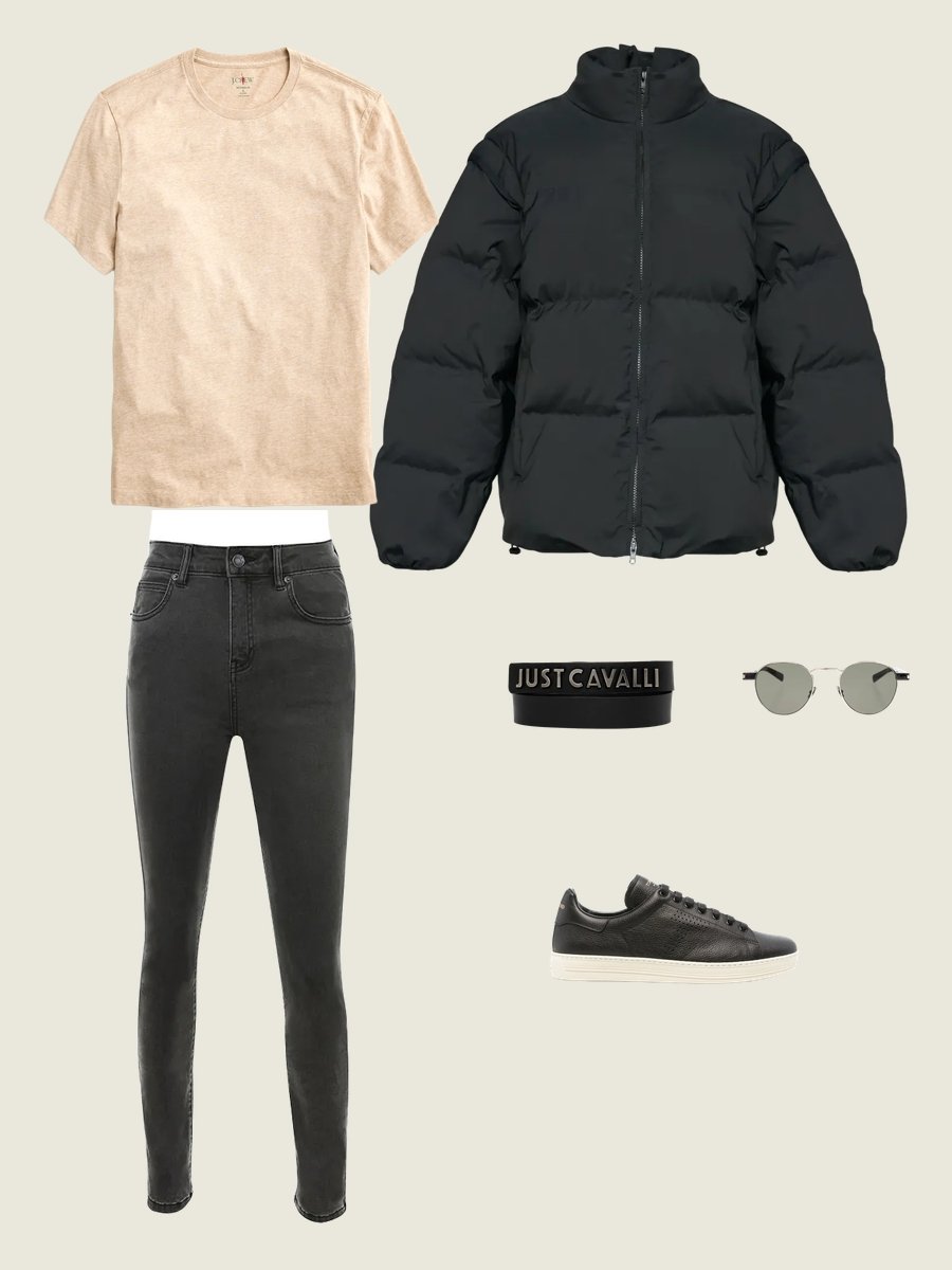 Rock the Look: Men's Puffer Jacket with Hood
