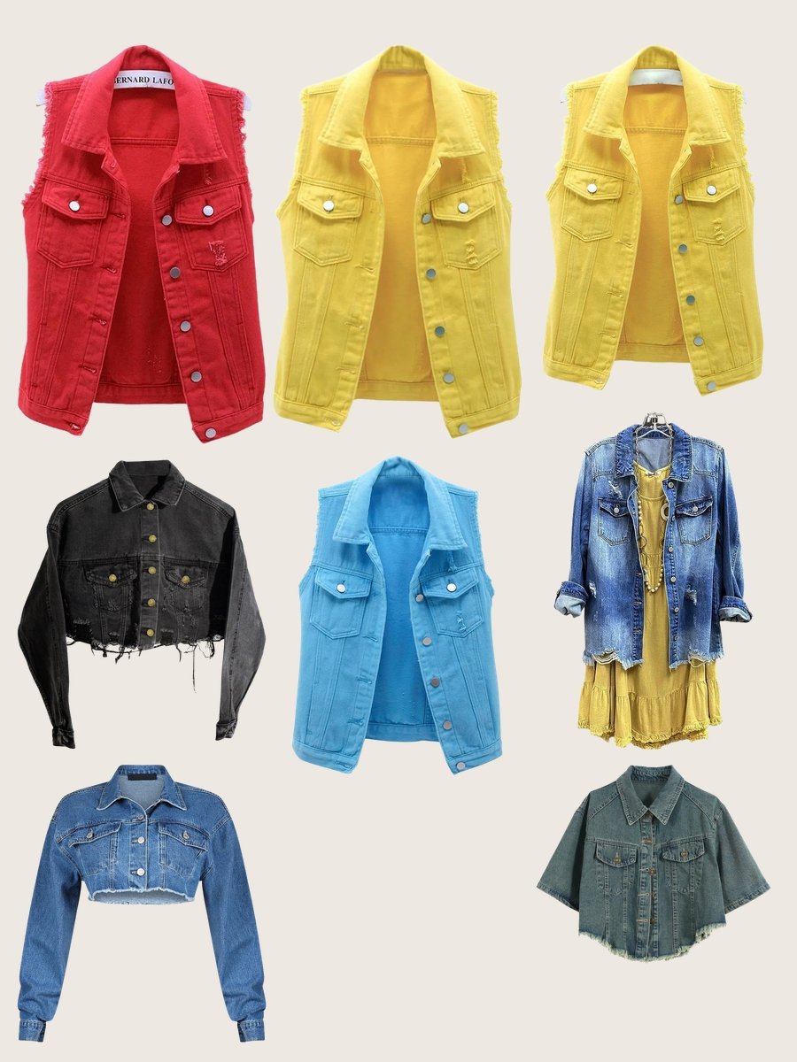 Mens Jean Jacket Fray Tassels: Style Ignited