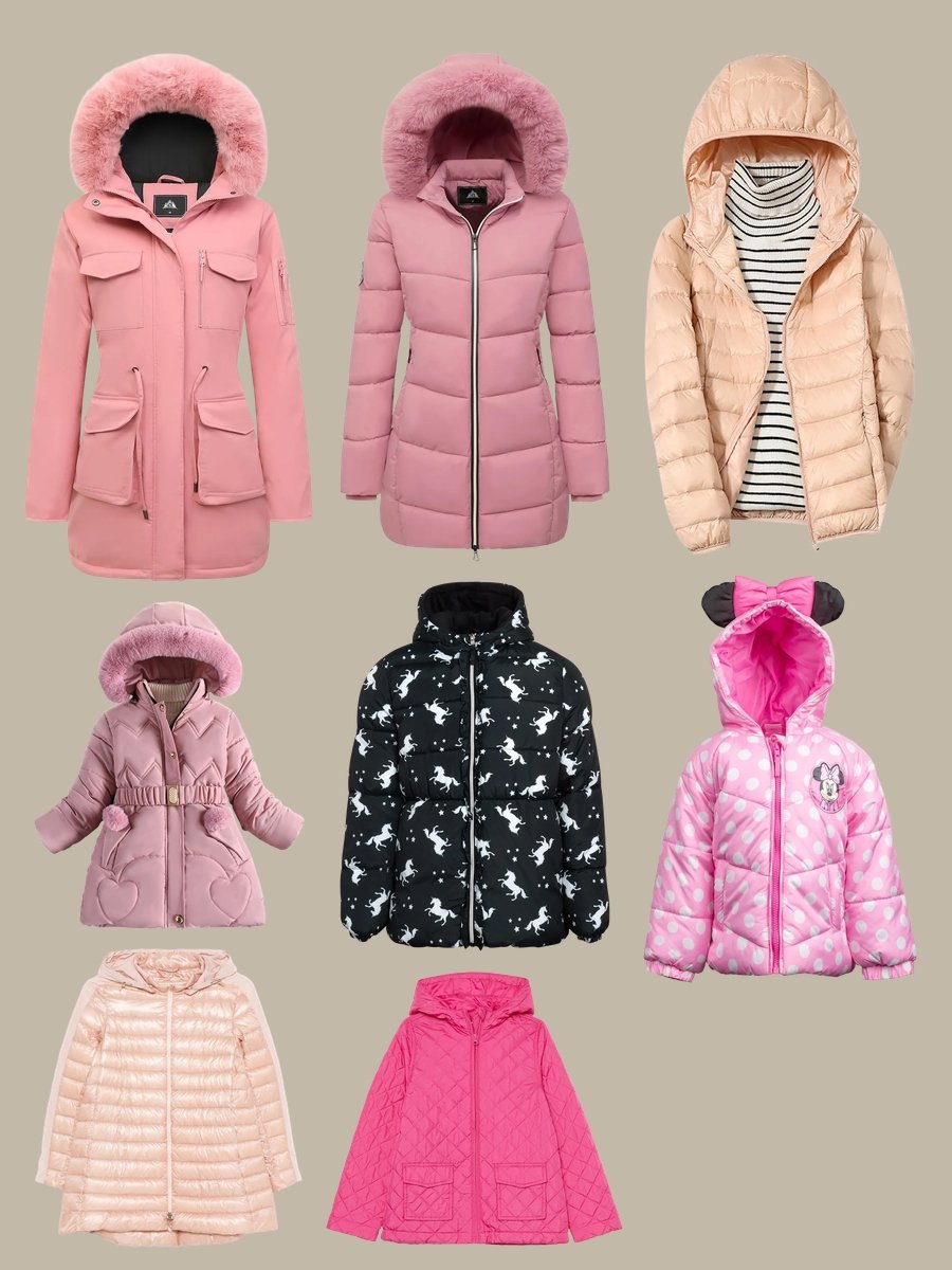 Stylish Kids Winter Jackets: Bright Pink Puffer Love!