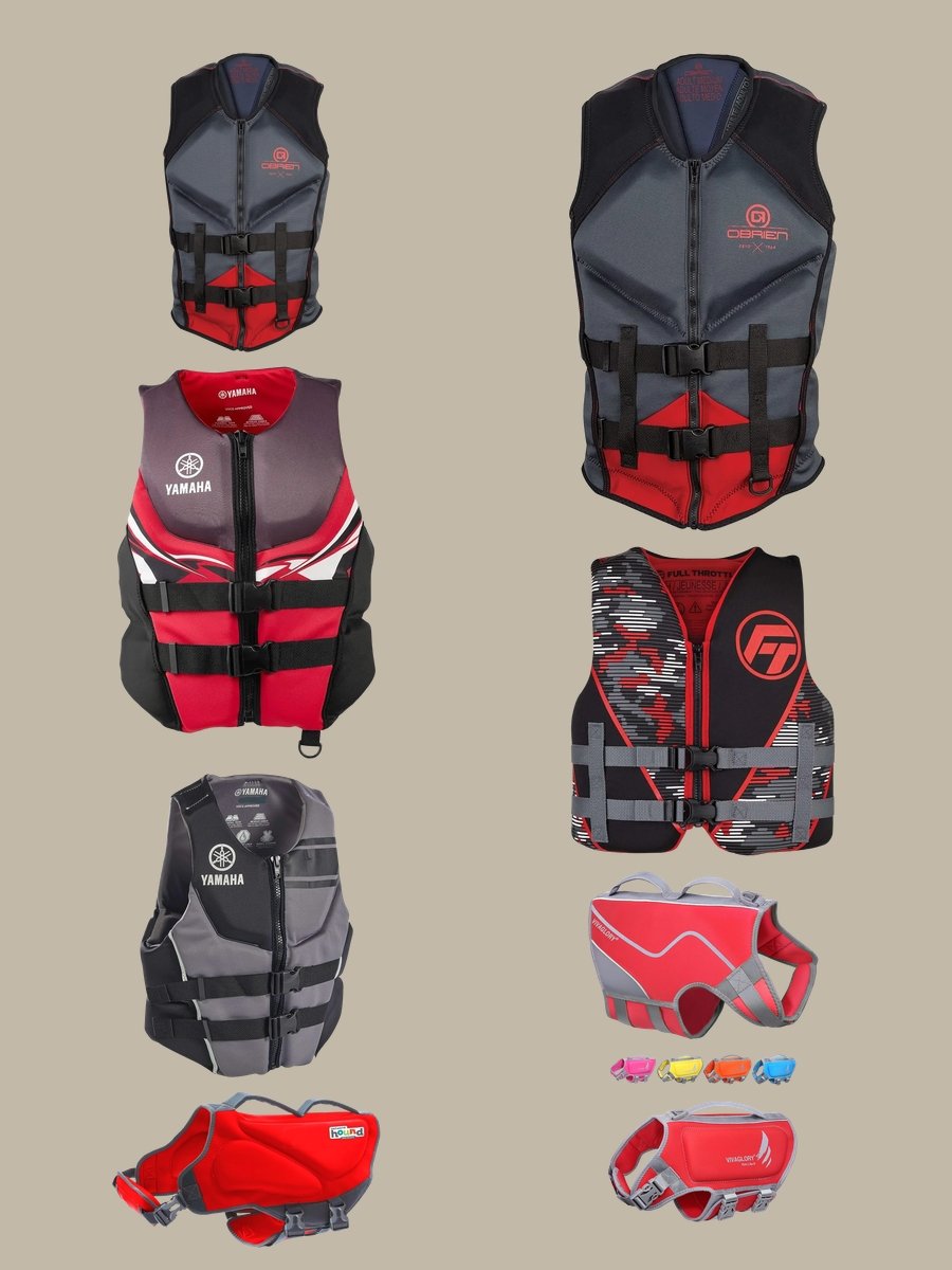 Make Waves in a Red Adult Life Jacket!