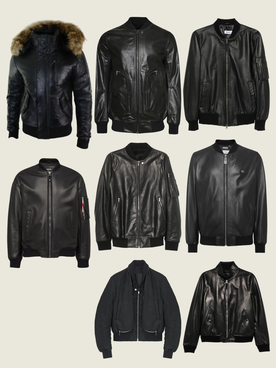 Men Jackets: Timeless Edge with a Leather Bomber