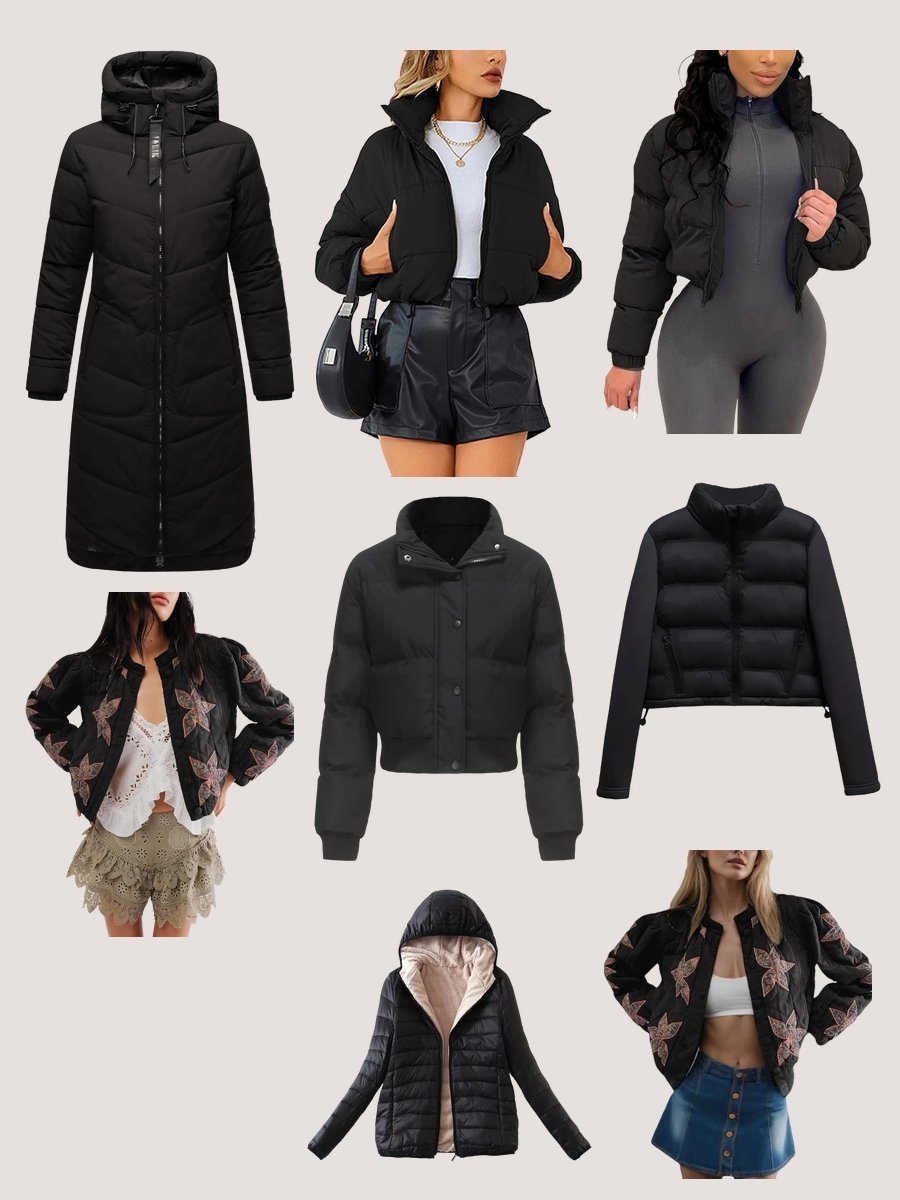 Slay in Style: Women's Black Puffer Jacket Enlightenment