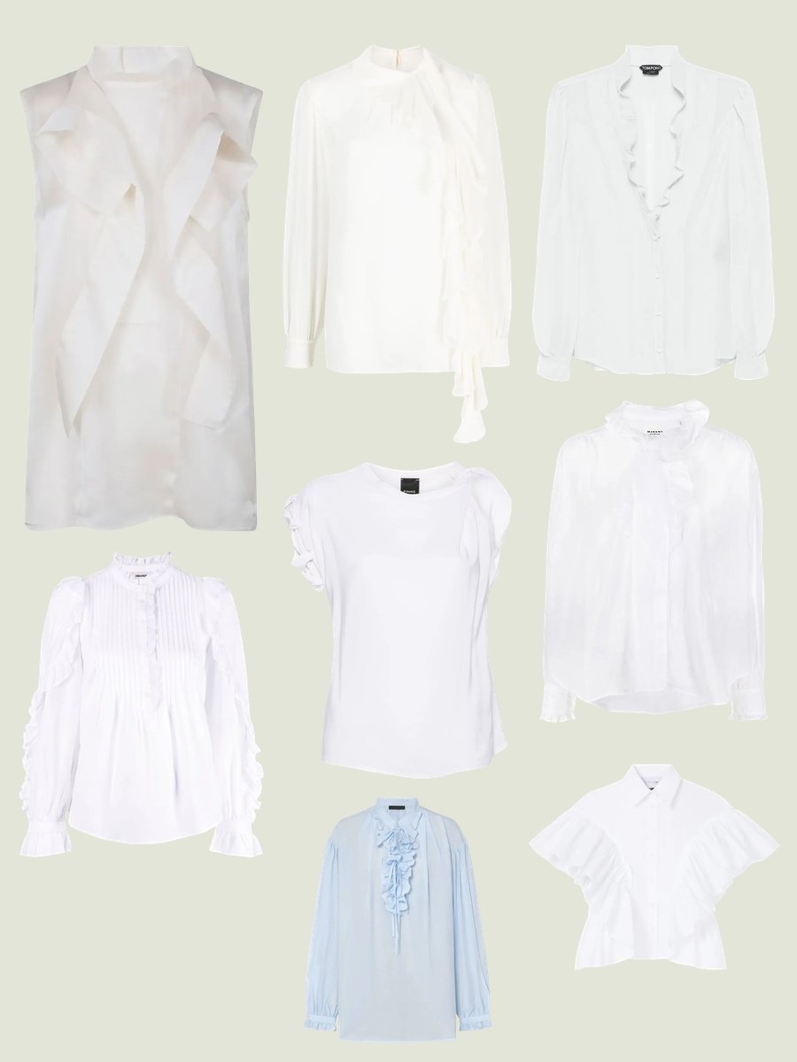Ruffle Shirt Magic: Unveiling the White Blouse Wonder