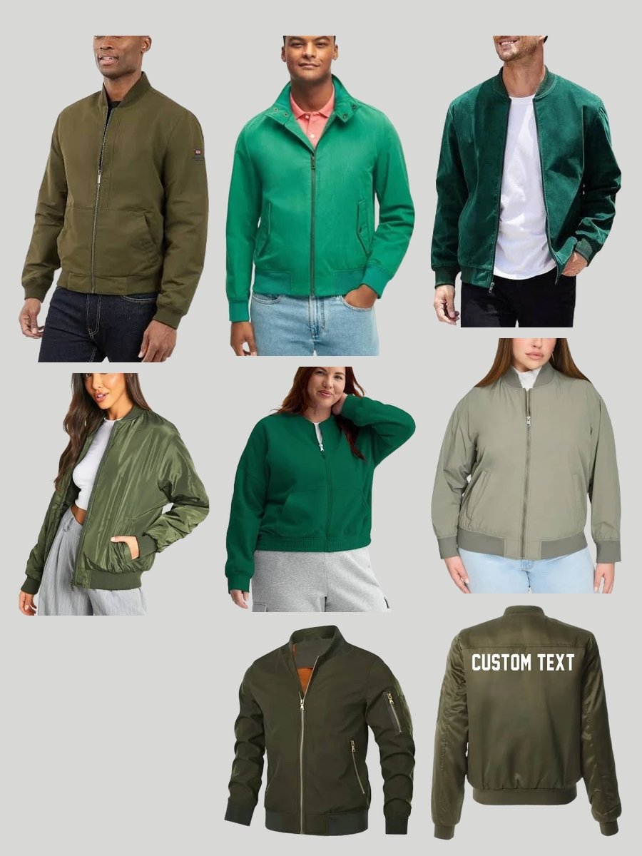 Green Jacket Glam: Make a Bomber Pop!